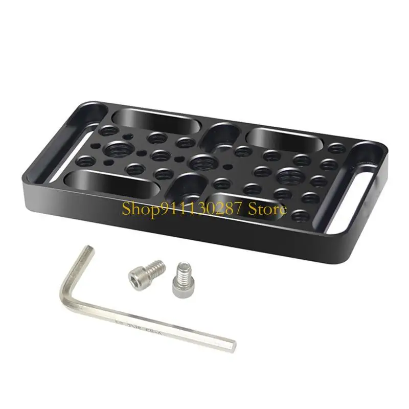 Soporte inferior J1HC para placa queso, soporte para cámara DSLR, configuración soporte con tornillos para cámara 1/4 y