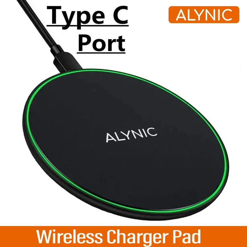 ALYNIC 15W cargador inalámbrico soporte cargadores soporte de escritorio estación de carga rápida para iPhone 15 14 13 12 11 X Samsung Xiaomi