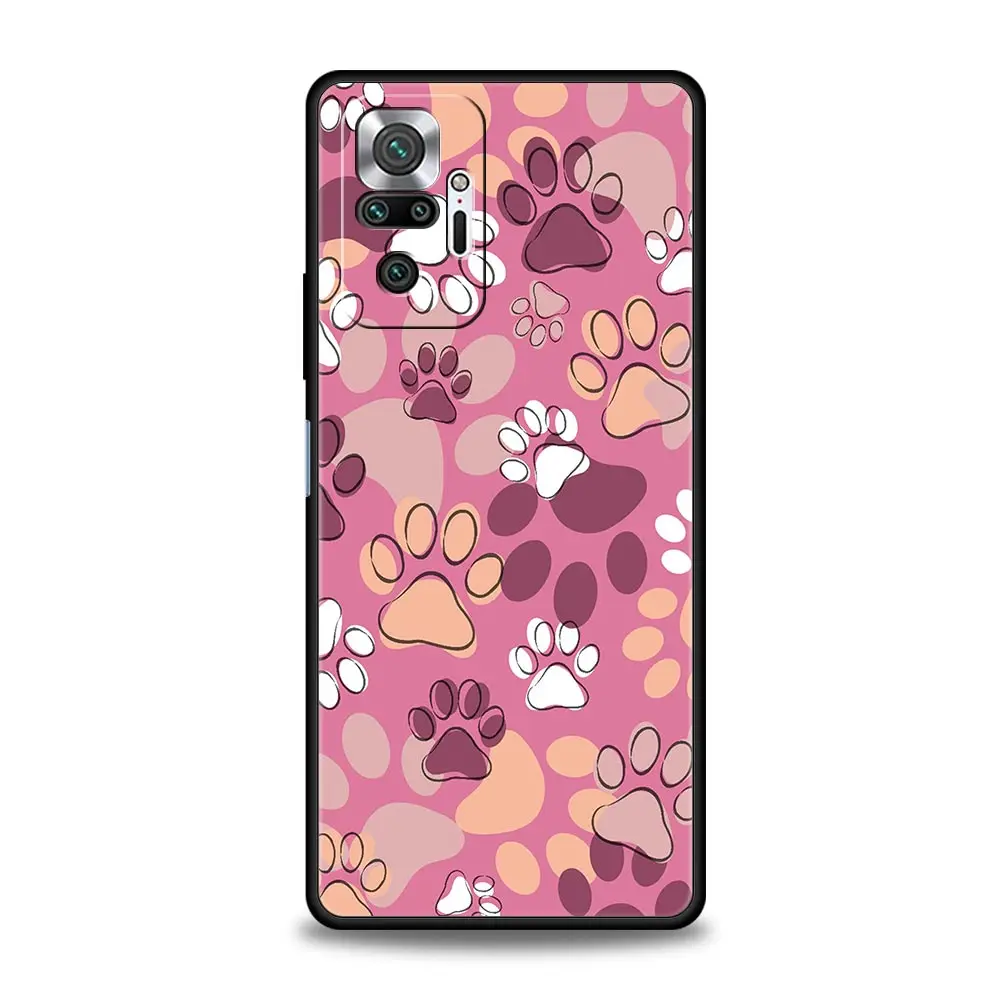 Funda de teléfono con pata de perro para Xiaomi Redmi Note 14 13 12 5G 11 10 Pro Plus 4G 9S 9 14C 13C 12C 10C 9C 9A funda suave de TPU - imagen 3