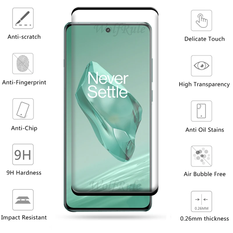 4 en 1 para Oneplus 12 vidrio Oneplus 12 Protector de vidrio templado cubierta completa curvada HD 9H Protector de pantalla Oneplus 12 lente de vidrio - imagen 3