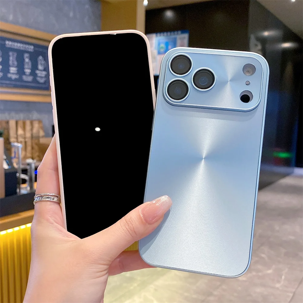 Funda mate con diseño de Aurora láser de lujo para iPhone 17 Air 16 15 14 Plus 13 12 11 Pro Max, funda dura con armadura a prueba de golpes - imagen 4