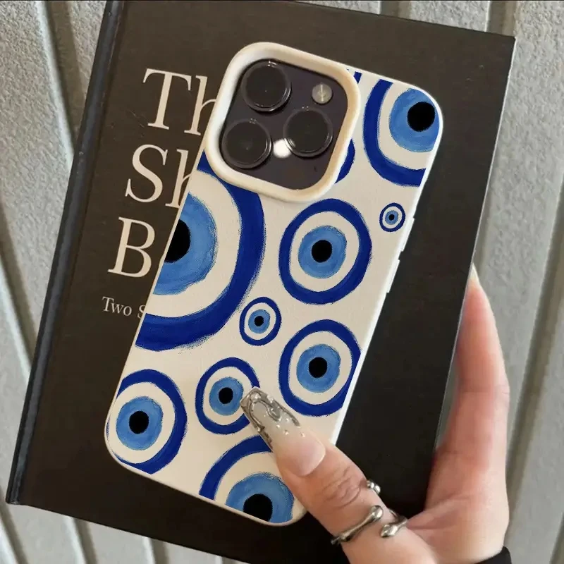 Funda de teléfono con diseño de lichi y corazón de ojos rojos Vintage para iPhone 11 12 13 14 15 16 17 Pro Max X XS XR 16E Plus 17Air, funda a prueba de golpes - imagen 5