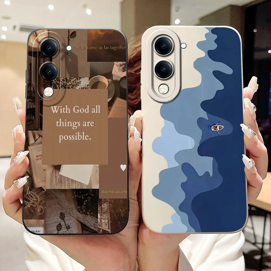 Para Vivo Y04 4G funda V2430 Cool Machine moda cubierta pintada para Vivo Y29 4G VivoY29 5G funda de teléfono suave de TPU para Vivo Y29s Shell - imagen 4