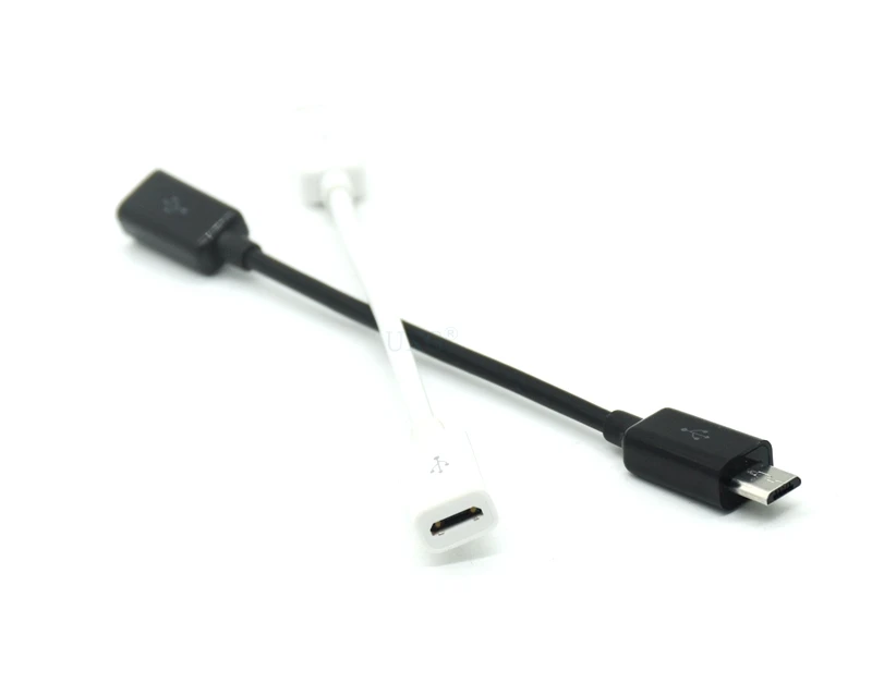 10cm 0,3 Micro USB hembra a Micro USB macho F/M extensor de extensión fecha carga Cable corto OTG negro 20CM 50CM 10CM 1m 1,5 m 2m - imagen 4