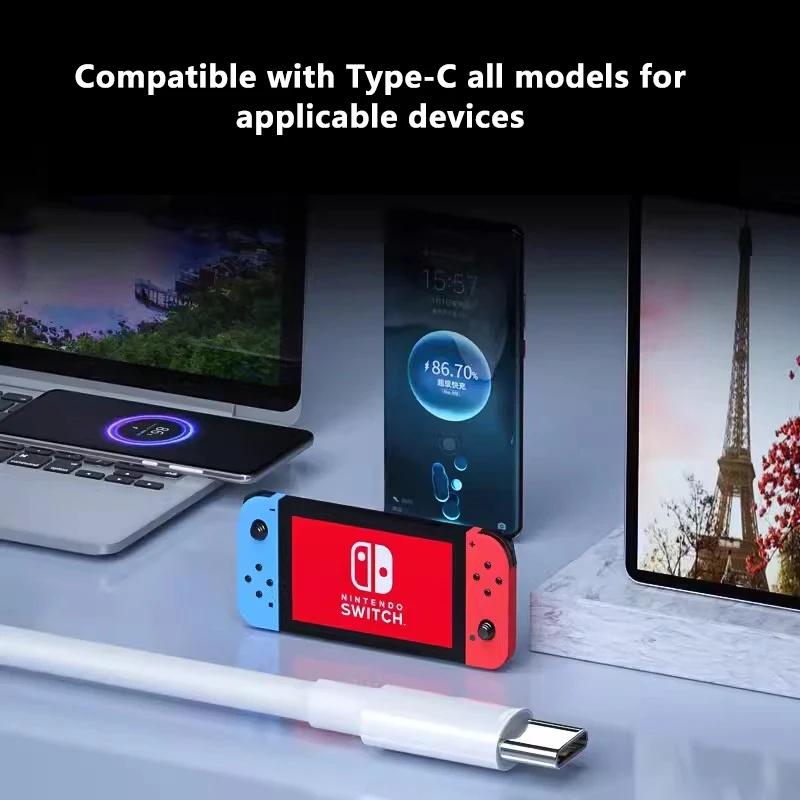 Cable USB tipo C de carga rápida, accesorio de cargador de teléfono, 100W, para iPhone 15, Note 12 Redmi Xiaomi, Samsung S23 Ultra - imagen 2