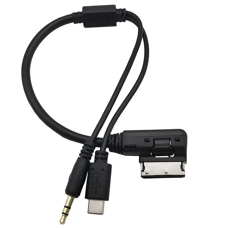 AMI MDI a DC3.5mm Audio estéreo + USB 3,1 Cable tipo C para conectar teléfonos móviles y tabletas Volkswagen Audi 0,3 M - imagen 4