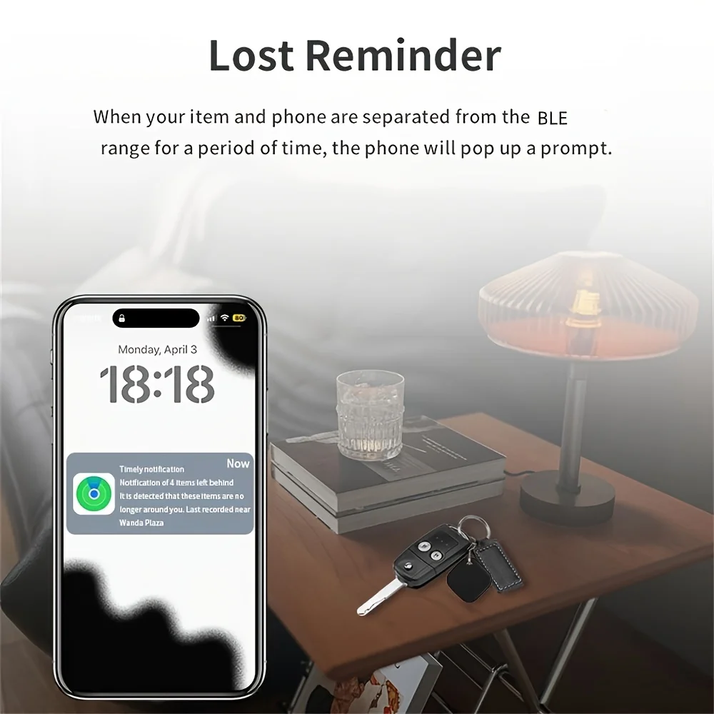 Localizador IP65 de seguridad, rastreador inteligente con enlace, etiqueta inteligente con Apple Find My Key, rastreador GPS Bluetooth para equipaje de coche, buscador MFi IOS - imagen 3
