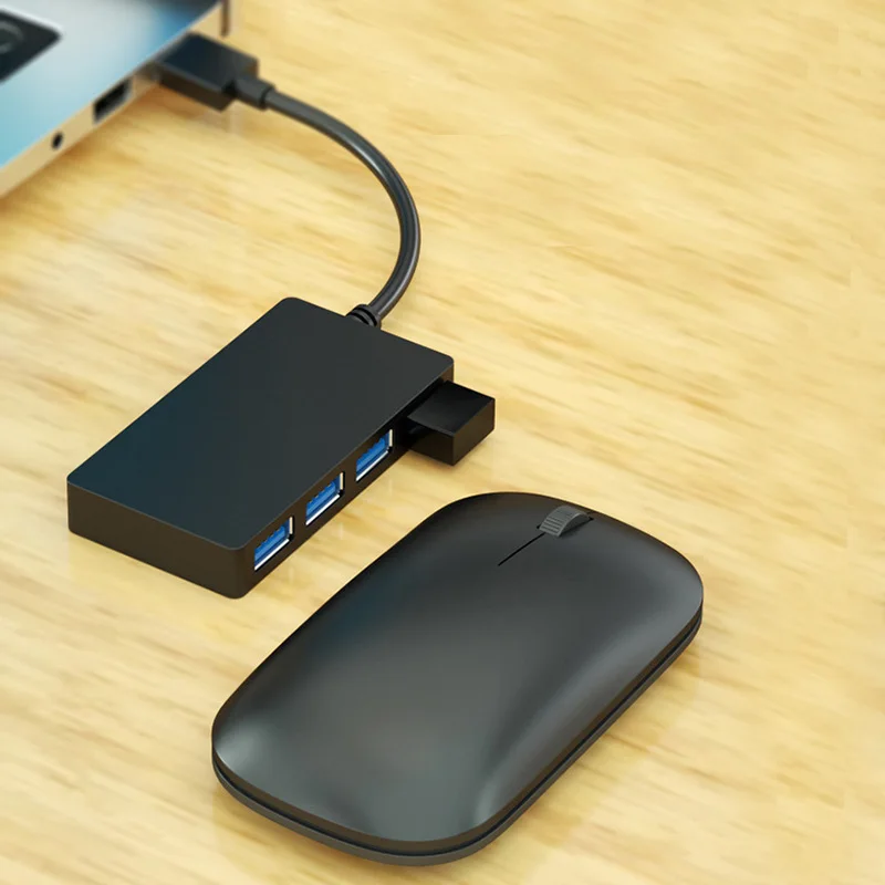 HUB USB 3,0 2,0 de 4 puertos, convertidor extensor USB tipo C fino, concentrador de transferencia de datos para PC, adaptador para ordenador portátil, expansor de base de carga múltiple - imagen 4