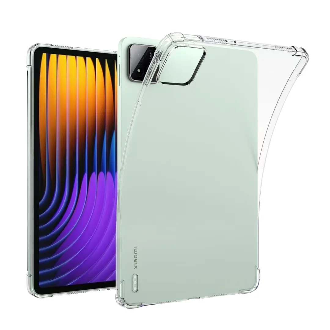 Airbags de TPU suave para XiaoMi Pad 7 Pro 11,2 pulgadas 2024 funda transparente para MiPad 7 11,2 "funda trasera de silicona transparente para tableta - imagen 2