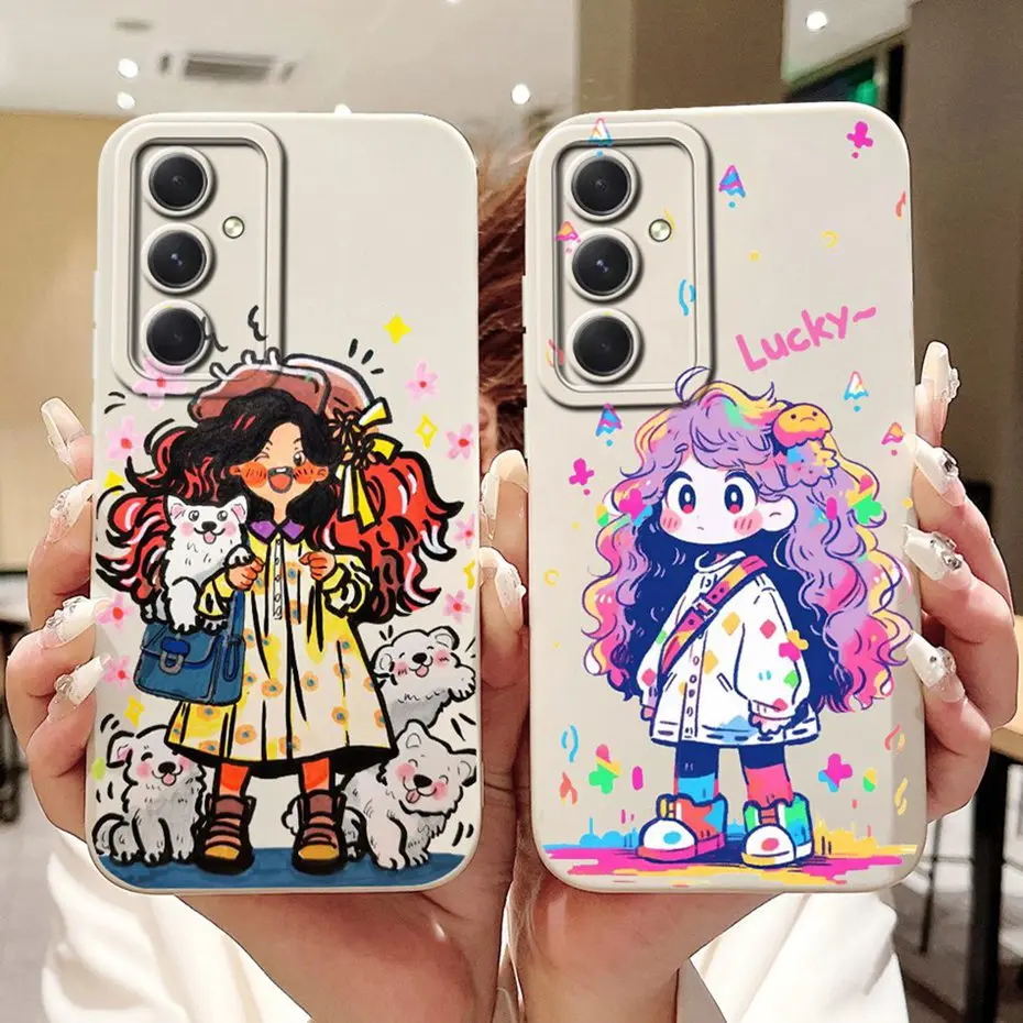 Lindo nuevo diseño para Samsung Galaxy A34 SM-A346B funda protectora de lente para Samsung A34 5G fundas de teléfono de silicona suave - imagen 2