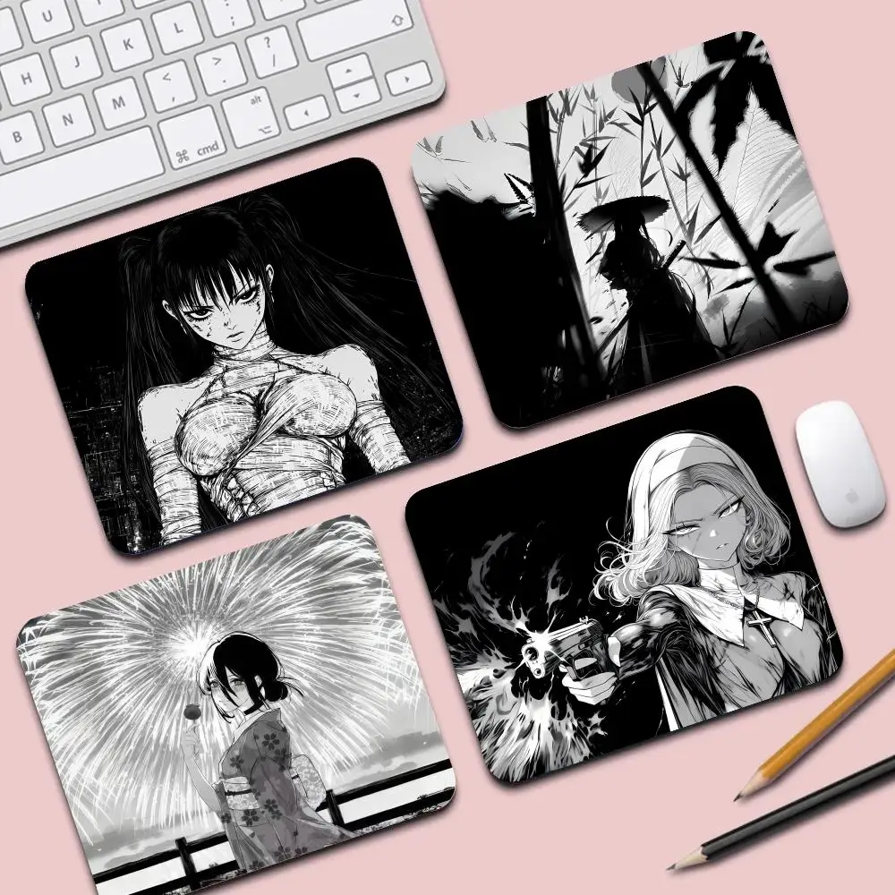 Alfombrilla de ratón de Chica de Anime japonés, alfombrilla de teclado suave, alfombrilla de ratón para juegos mejorada, accesorios, alfombrilla de escritorio con patrón personalizable 45x40 - imagen 3