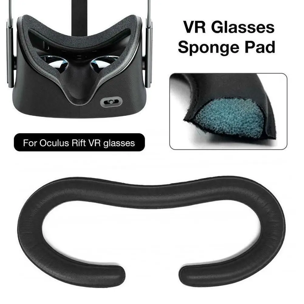 Almohadilla de espuma para máscara de ojos, cubierta protectora para Oculus Rift CV1 VR, almohadilla de espuma para juegos, cubierta de espuma de cuero PU - imagen 2