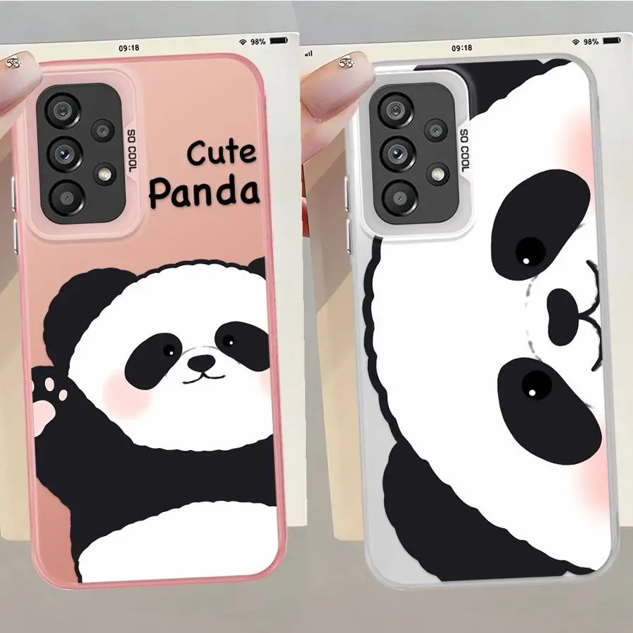Funda para Samsung Galaxy S21 S20 Plus S23 S24 FE Note 20 Ultra S25 S22 S23 funda trasera para teléfono lindo Panda - imagen 2