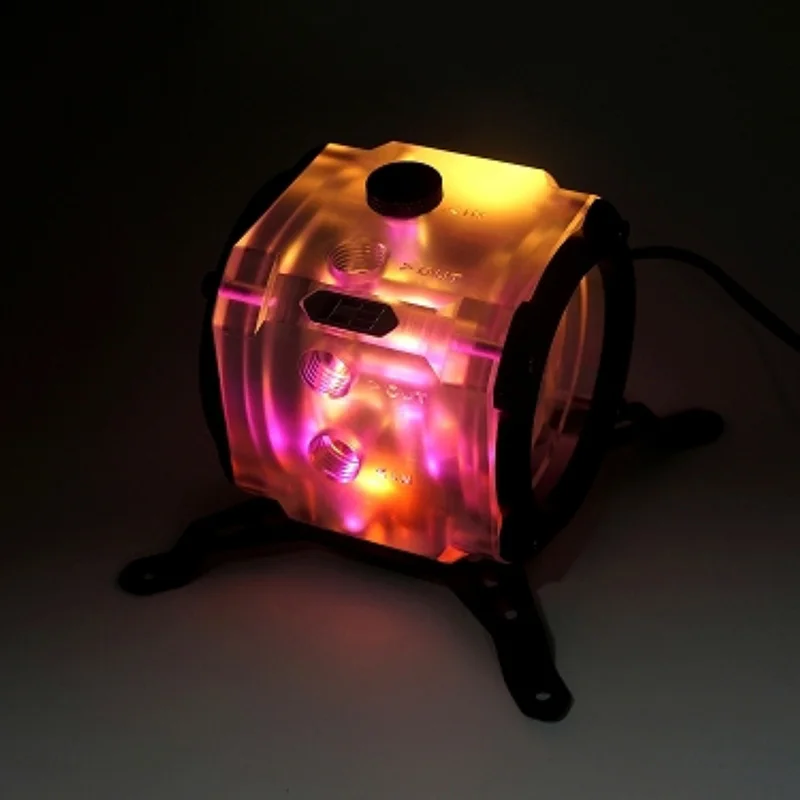 IceManCooler EVO bomba modificar cubierta para doble serie de cadena de bomba D5 conectar la parte superior para refrigeración por agua de PC G1/4' - imagen 4