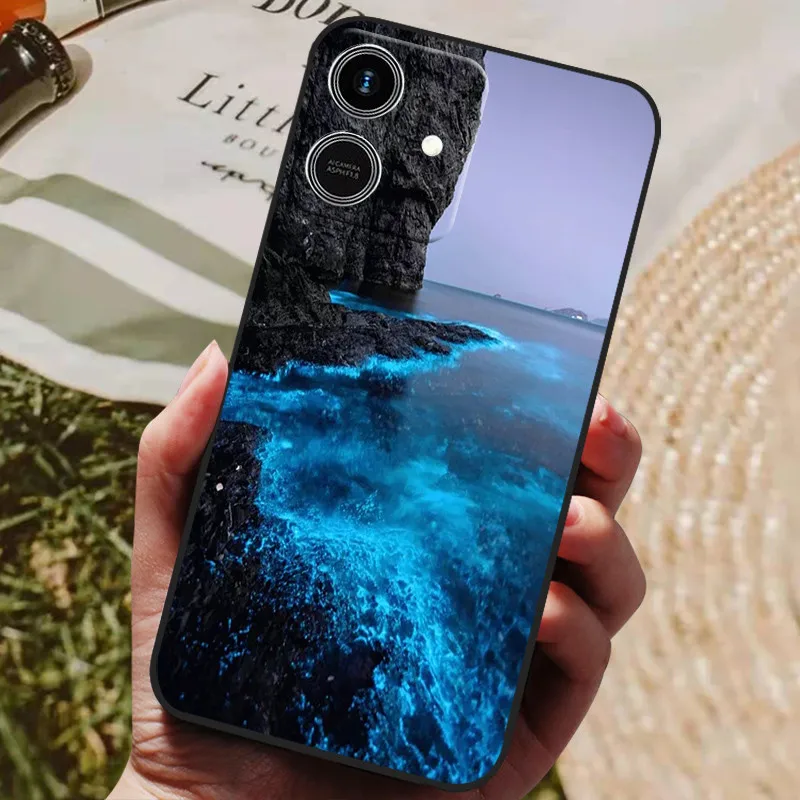 Para Honor Play 10 Funda 6,74 "nueva moda Linda funda de silicona suave de lujo con dibujos animados para Honor Play10 ELA-LX3 Funda a prueba de golpes Coque - imagen 2