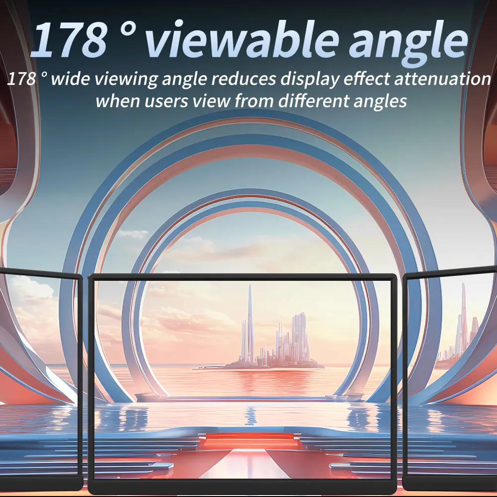 MUCAI 100% sRGB Monitor móvil portátil de luz azul baja 10,5 "IPS adecuado para computadora portátil, Mac, Xbox, PS4/5, y dispositivos de visualización de interruptor - imagen 2