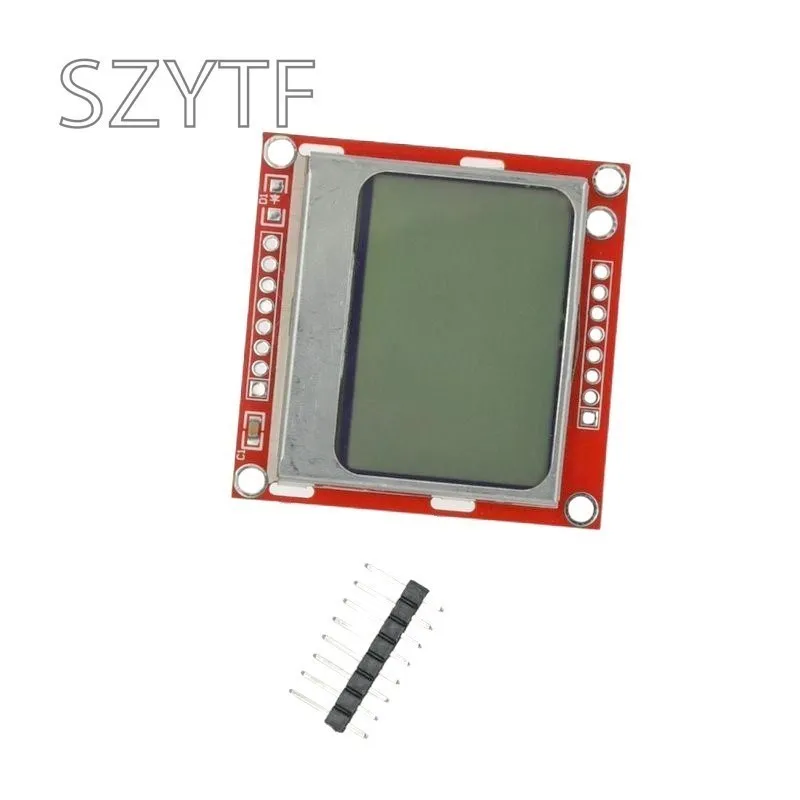 Alta calidad 84x84x84 módulo LCD zócalo rojo adaptador de retroiluminación blanca PCB para Nokia 5110 Arduino - imagen 2