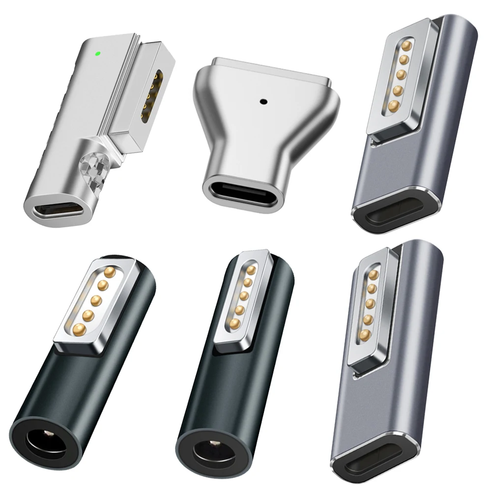 Adaptador USB PD magnético tipo C, conector para Apple Magnetic 1, 2, MacBook Air/Pro, convertidor de enchufe, cargador de carga rápida - imagen 2