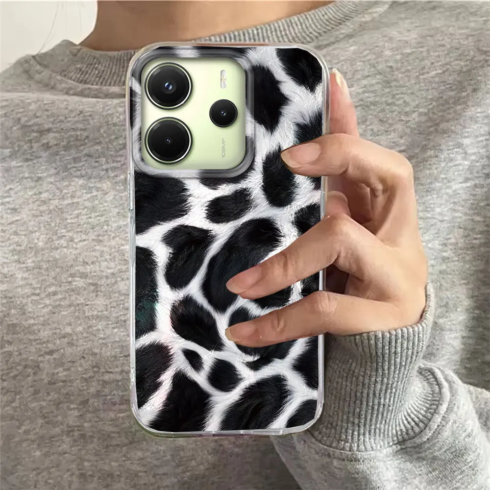 Funda de teléfono de leopardo dorado para mujer, funda para Xiaomi Redmi Note 15 14 13 12 11 11S 10 10S 8 9 Pro 15C 9C 13C 14C A3 11S 9C A1 - imagen 5