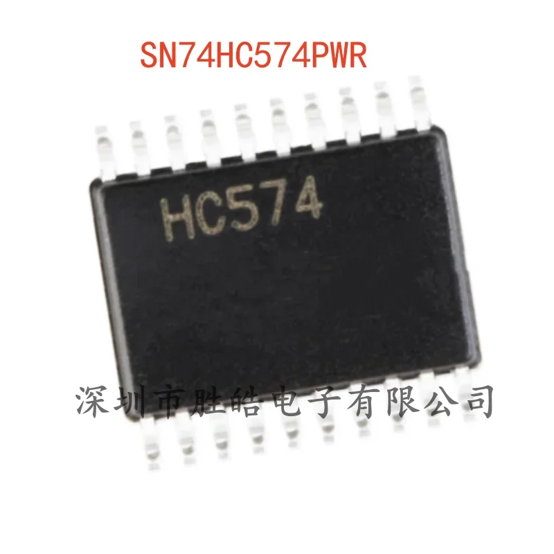 (10 uds) nuevo circuito integrado SN74HC574PWR SN74HC574 salida de tres estados borde de ocho vías D Flip-Flop Chip TSSOP-20