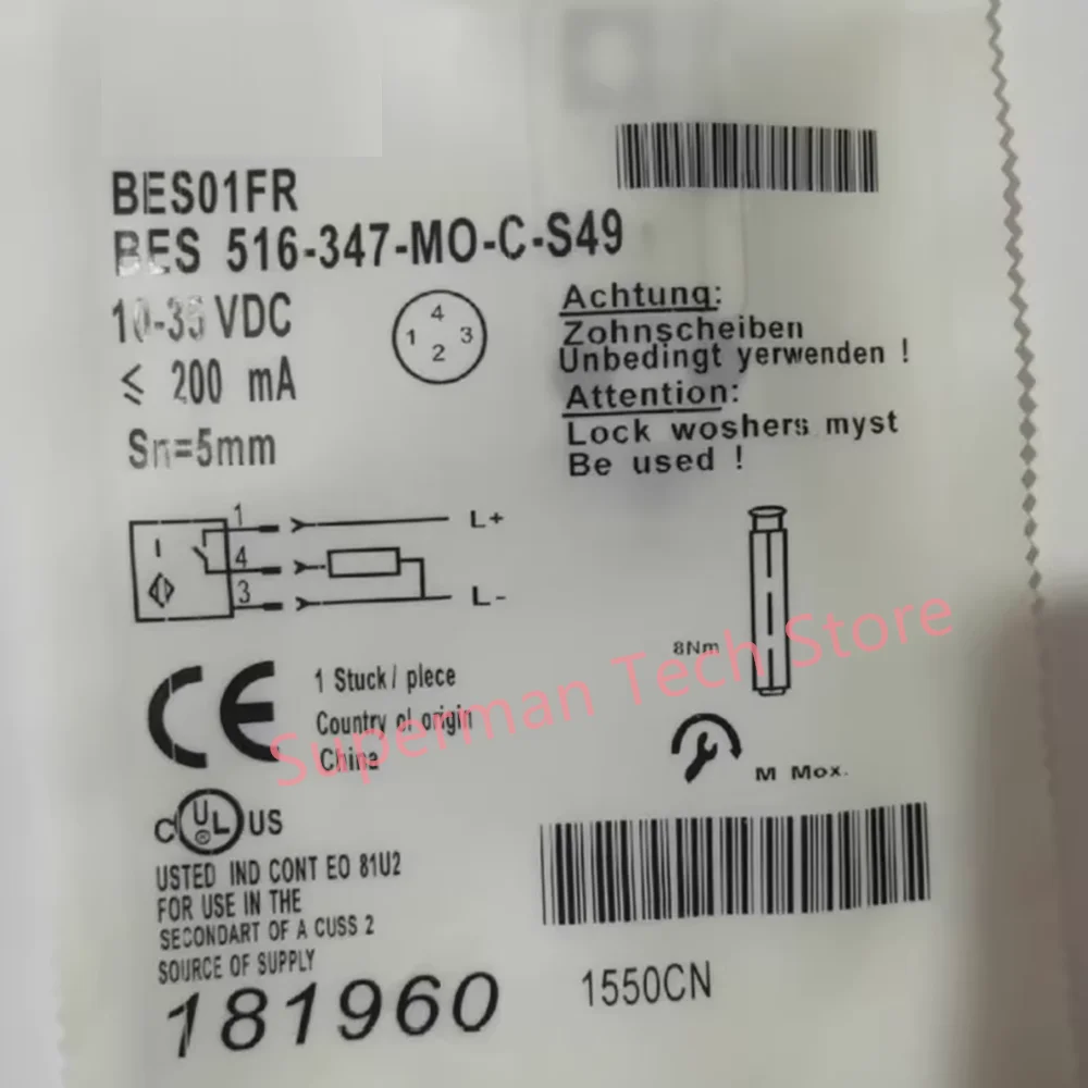 Interruptor de proximidad inductivo BES01FR (BES 516-347-MO-C-S49) BES01FT (BES 516-347-MO-C-S49-00,2) sensor - imagen 2