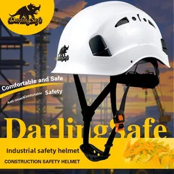 Casco de seguridad CE ventilado ranurado con trinquete ajustable