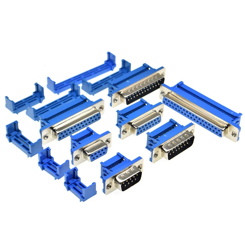 Piezas de línea de cabeza macho y hembra, Conector de prensado tipo D SUB D-SUB, DB9, DB15, DB25, 2 DIDC-9P, DIDC 9, 15, 25, 37 pines - imagen 3