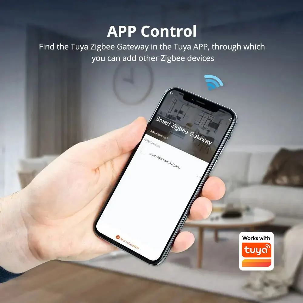 Zemismart Zigbee Hub con antena puente de casa inteligente puerta de enlace con cable de red funciona con la aplicación Tuya Smart Life - imagen 4