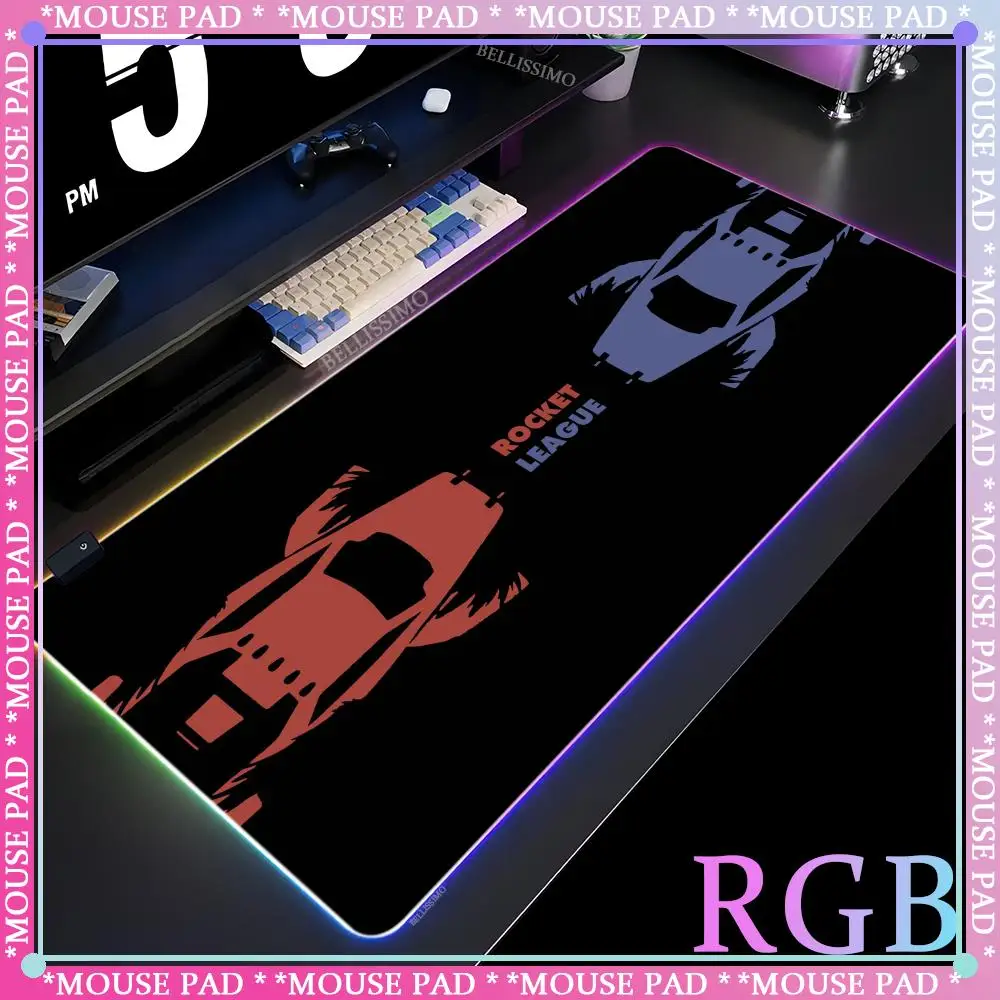 Alfombrillas para juegos Rocket League, alfombrilla para ratón RGB, alfombrilla Mauma para ratón de ordenador, alfombrilla para ratón, alfombra de oficina de Anime, aparatos de escritorio, accesorios para oficinas