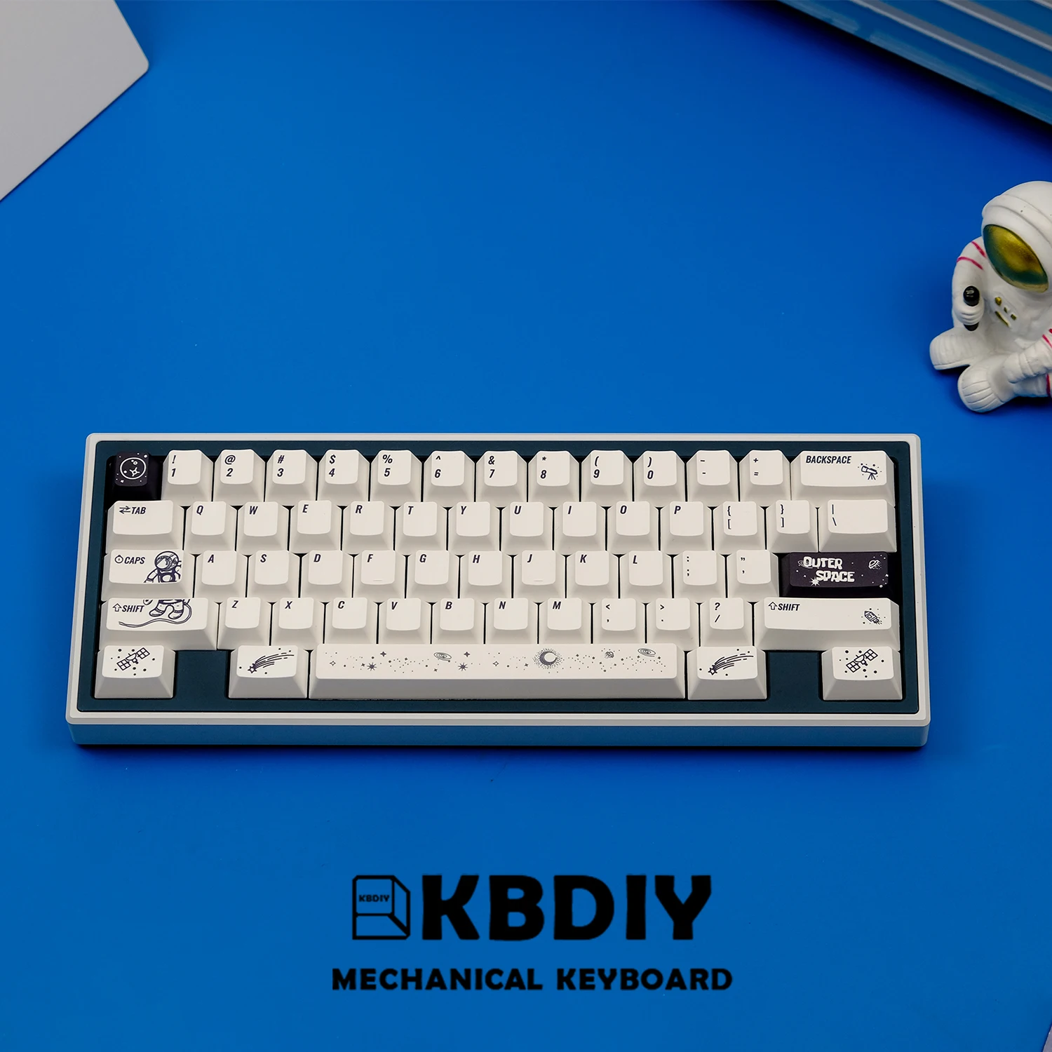 KBDiy-teclas PBT japonesas coreanas, perfil Cherry KOA, tapa del espacio exterior para teclado mecánico, 143 teclas, juego de interruptores MX, DIY - imagen 3