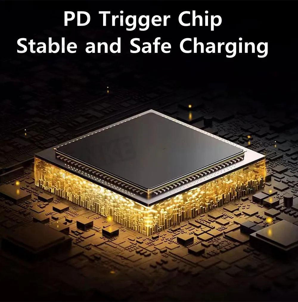 Convertidor de Cable de carga rápida USB tipo C PD de 100W para Dell Hp Asus Lenovo Samsung portátil adaptador de corriente CC a conector USB C PD - imagen 5