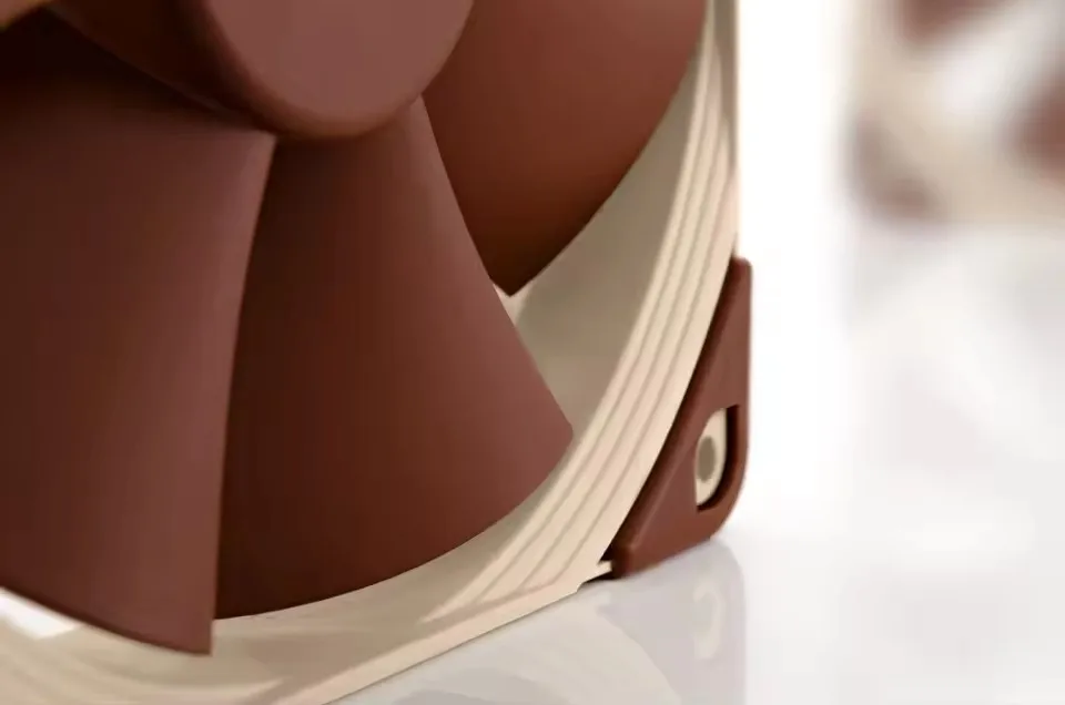 Noctua NF-F12 ventilador de refrigeración de caja de computadora, radiador silencioso de amortiguación PWM de 120mm para refrigeración de enfriadores de aire de CPU de caja de escritorio - imagen 4