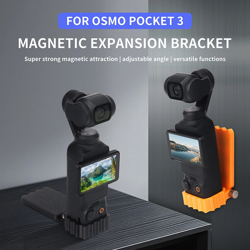Soporte de montaje magnético para DJI OSMO Pocket 3 180 °   Soporte adaptador de expansión de soporte de cámara de plástico ajustable para Pocket 3 - imagen 3