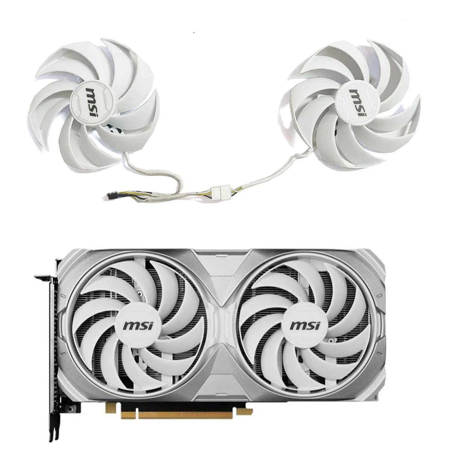 Nuevo ventilador GPU PLD10010S12HH 4PIN 95MM RTX 4070 para MSI GeForce RTX 4070 4070TI 4070 SUPER 12G VENTUS 2X tarjeta gráfica OC blanca