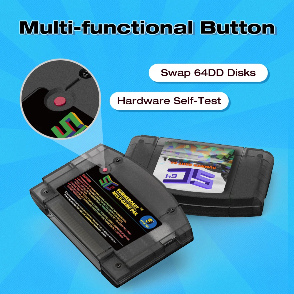 Tarjeta de juego SummerCart64 Open Source N64 para consola de juegos Nintendo 64 con función simulador compatibilidad más de 5400 juegos - imagen 5