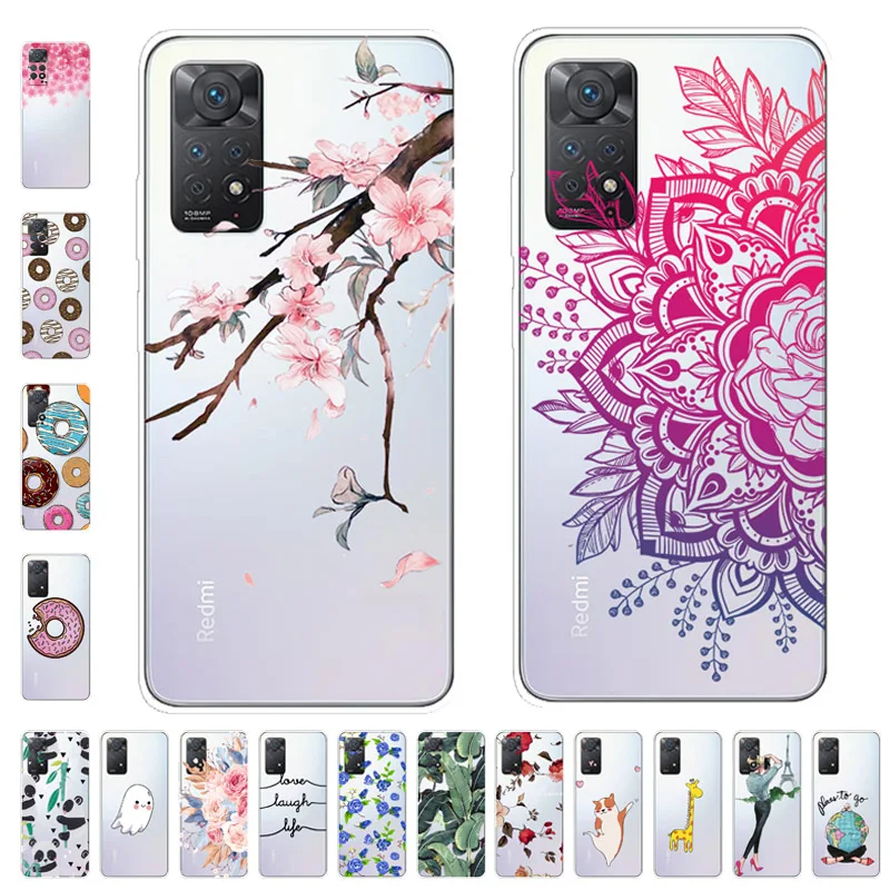 Funda transparente de silicona TPU suave para Xiaomi Redmi Note 11 Pro 5G, Funda transparente para teléfono Redmi Note 11 Pro 4G