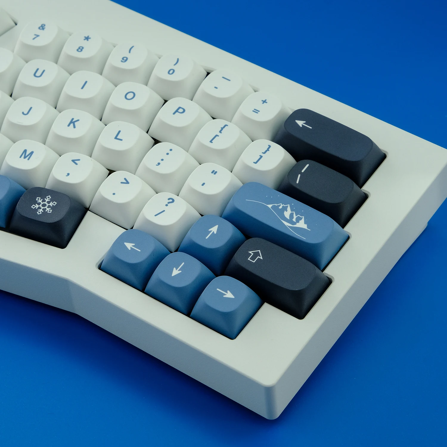 GMK Arctic-Juego de 146 teclas, teclas de subcama con tinte PBT, perfil MA, con cambio de 1.75U 2U, ISO Enter para teclados personalizados - imagen 3