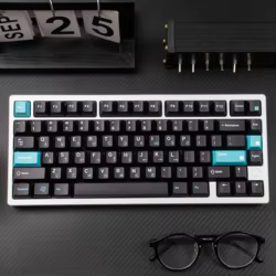 Teclas negras GMK de perfil de cereza de 129 teclas para teclado mecánico de moda, interruptores MX, tapa de tecla PBT Retro personalizada ISO