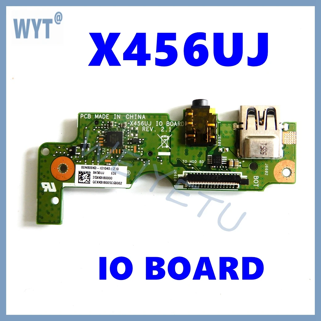 Placa X456UJ IO REV 2,1 para For Asus X456U X456UJ K456U A456U F456U R456U Laotop placa de AUDIO USB placa IO