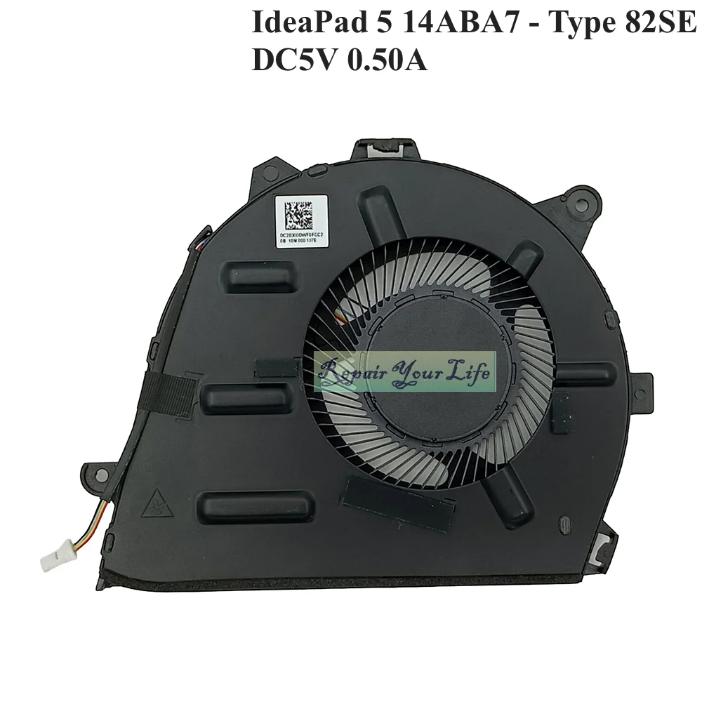 Ventiladores de refrigeración para ordenador portátil Lenovo IdeaPad 5 14ABA7 82SE 5-14ALC05 14ARE05 82LM 81YM radiadores enfriadores de ordenador 5F10S13993 5F10Y88575 - imagen 2
