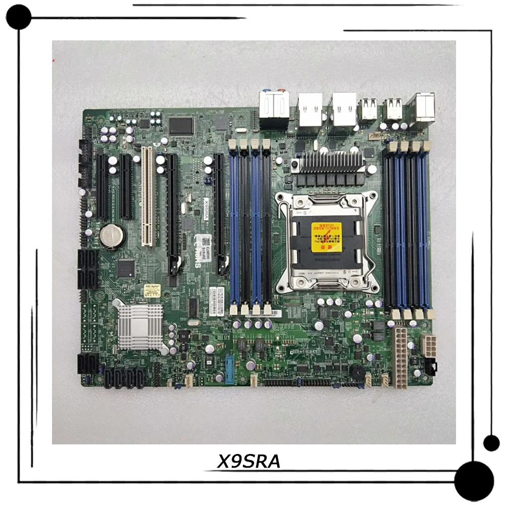 X9SRA para estación de trabajo Supermicro placa base ATX LGA 2011 C602 E5-2600/1600 V2 DDR3 PCI-E3.0 alta calidad completamente probado envío rápido - imagen 2