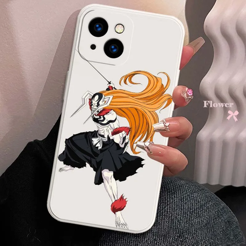 Anime Bleach cool para Apple IPhone 17 16 15 14 13 12 11 Pro Max Plus funda protectora de aire suave para teléfono - imagen 2