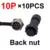 Back nut 10P 10PCS