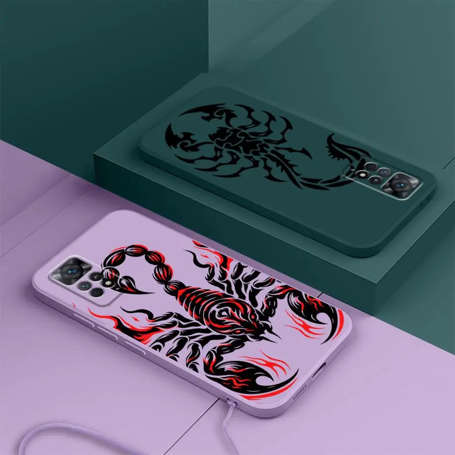 Funda de teléfono suave para Xiaomi Redmi Note 12s 10Lite 11s 10 11 Pro 14 Pro Plus 10 13 12 ProPlus Scorpion - imagen 4