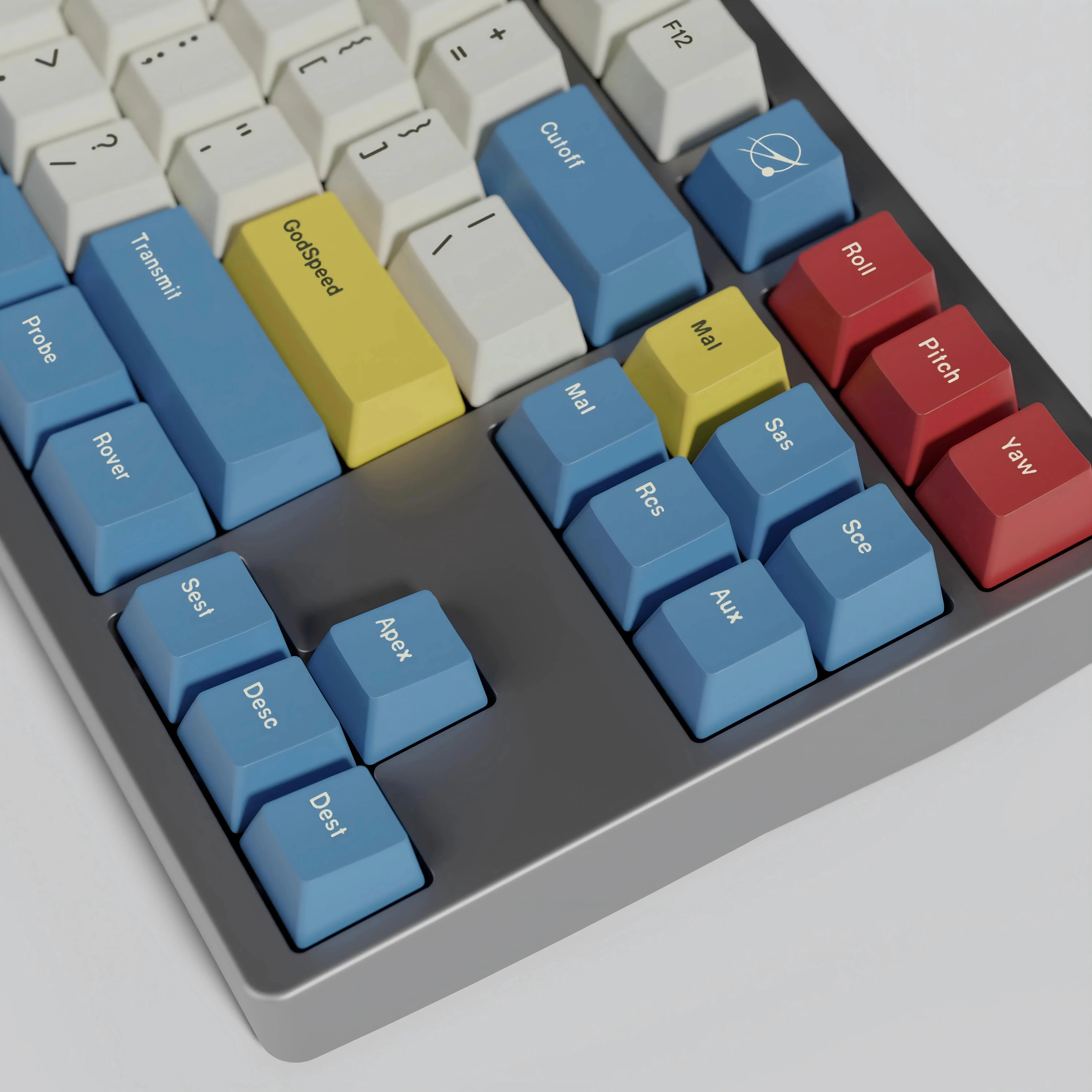 Cherry Profile GMK Godspeed Keycap, PBT Dye, sublimación, Teclado mecánico MX, Barra espaciadora dividida - imagen 4