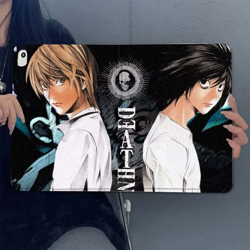 Death Note Anime para iPad Pro Air Mini 1 2 3 4 5 6 7 7th 8th 9th 10th 11th 10,2 9,7 10,5 10,9 11 12,9 funda para tableta