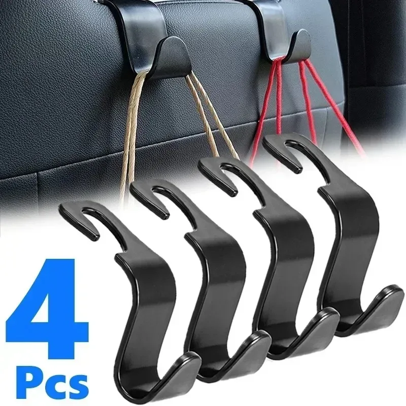 Gancho Universal para reposacabezas de asiento de coche, colgador de almacenamiento, ganchos para asiento trasero de coche, organizador, Clips de soporte para bolso, accesorios interiores de coche