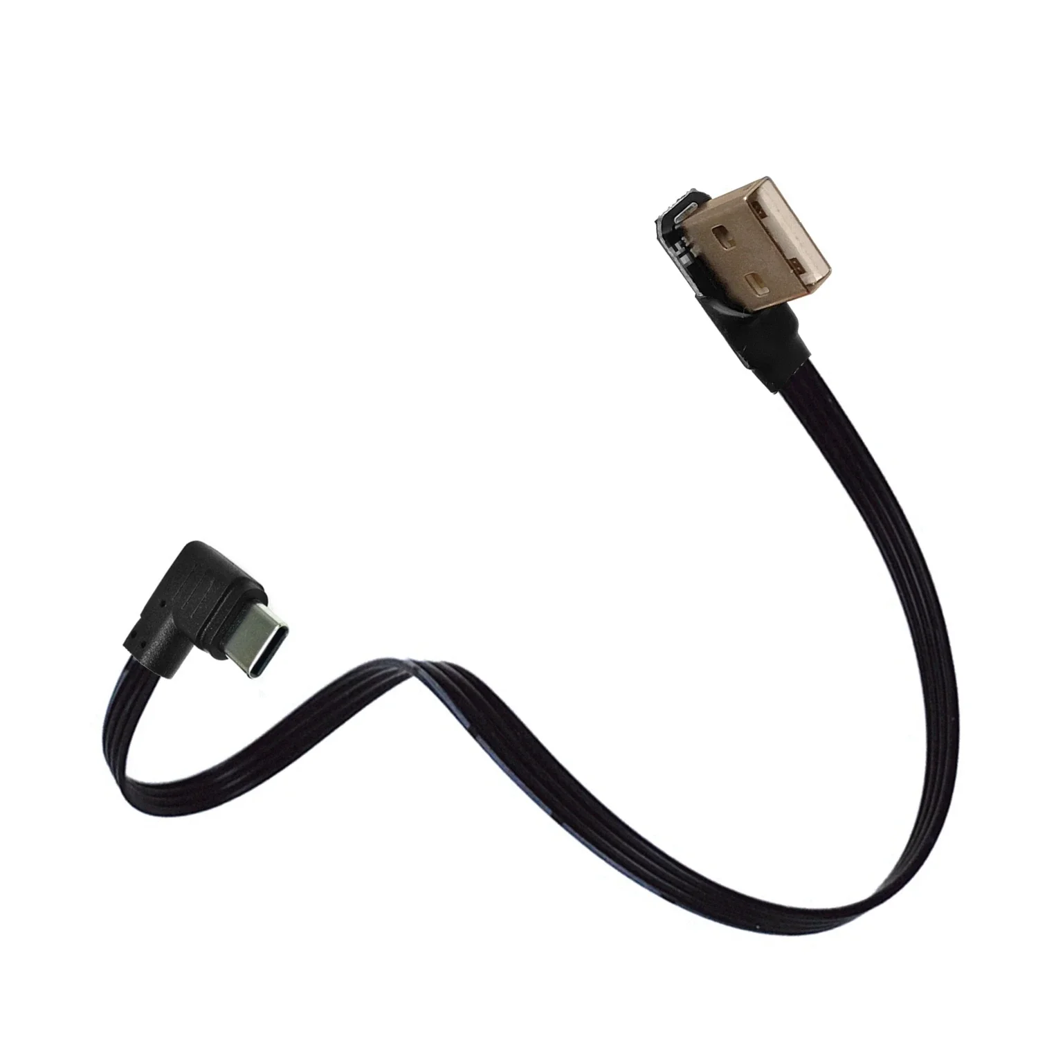 Pantalla de Control Led para coche de 0,3 M, codo ultracorto USB adecuado para Lexus es, Cable de datos de codo ultraplano, Cable plano oculto TypeC 0,1 M - imagen 2