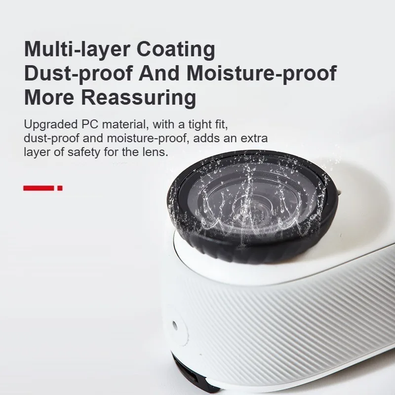 Protector de lente para Insta360 GO 3S, vidrio templado antivaho y antiarañazos, Protector de lente de cámara de vidrio óptico de liberación rápida - imagen 3