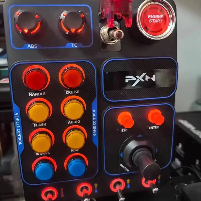 Simulador de carreras PXN CB1, caja de Control Central, caja de Control de llave multifuncional, RGB, simulador de camión EURO personalizado, juego de carreras ﻿ - imagen 3